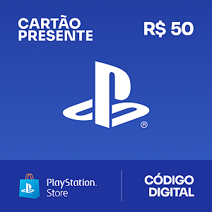 R$50 PlayStation Store - Cartão Presente Digital [Exclusivo Brasil] - Rewin Games