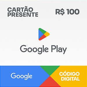 R$100 Google Play - Cartão Presente - Rewin Games