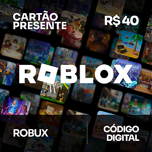 R$ 40 Roblox - Cartão Presente - Rewin Games