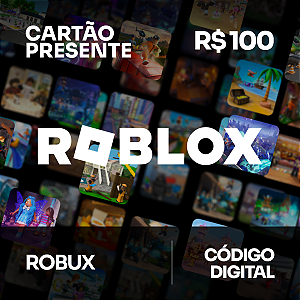 R$ 100 Roblox - Cartão Presente - Rewin Games