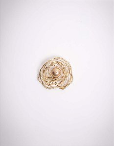 Broche Camélia em fios