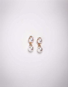 Brinco Peônia Pendente Vintage