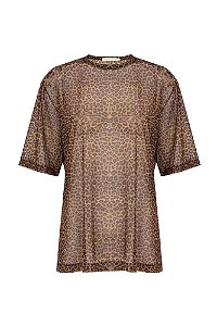 PITTA Blusão Tule Onça Al Mare