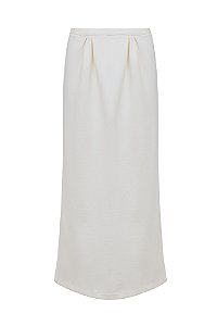 EUGÊNIA Saia Midi Nero II Off White