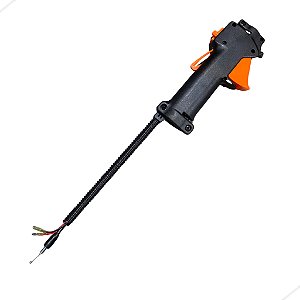 Punho Comando Gatilho Acelerador Completo Para Roçadeiras Multifuncional Com Tubo 26mm Cabo Curto