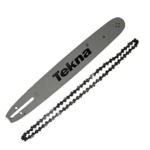 Kit Sabre Facão Para Motosserras 18 Polegadas 325 1.5 058 + Corrente 36 Dentes Kawashima Tekna Vulcan