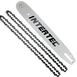 Kit Sabre Saibro Barra Facão 16 Polegadas 325 + 2 Correntes 33+1 Dentes Para Motosserras Stihl MS260