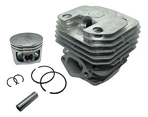Kit Cilindro Completo Pistão Anéis Para Motosserras 52cc 45mm
