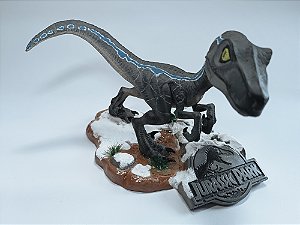 Estátua Velociraptor Blue