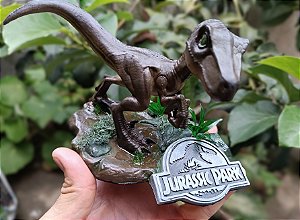 Estátua Velociraptor Jurassic Park