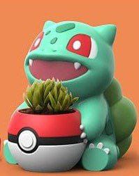 Estátua Pokémon Bulbasaur Planter Vaso