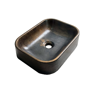 Cuba de Apoio para Banheiro Concreto Premium - Black Golden