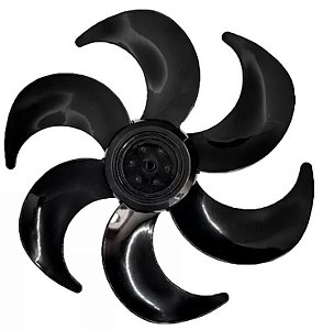Hélice 6 Pás Preta Ventilador Mondial NV-15-6P-FB