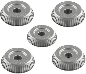 5 Fixadores Hélice Prata Ventilador Mondial NVT-50-8P