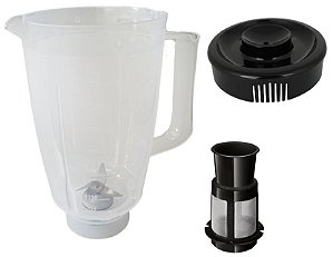 Copo Tampa Filtro Preto Liquidificador Walita RI2101 RI2103