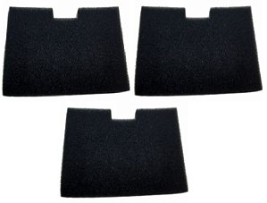 3 Filtros Exaustão Aspirador Mondial AP-12 AP-15 AP-16 AP-17