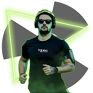 Coleção ☠️3: Camiseta Raglan de Treino Toxic - SKULL