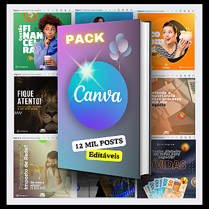 Canva PRO Equipes por 12 meses + Pack de posts editáveis
