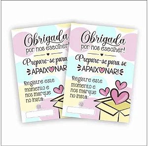 100 Panfletos Agradecimento ao cliente