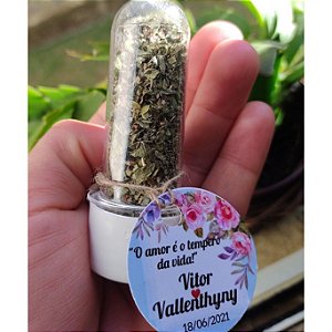 Lembrança Tempero do Amor + Tag Personalizadas