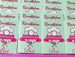 Livrinho de Receita 14X20 - Lembrancinha