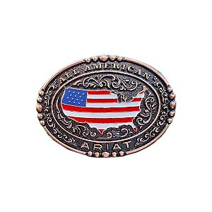 FIVELA ARIAT NACIONAL ALL AMERICAN BANDEIRA USA BROZE