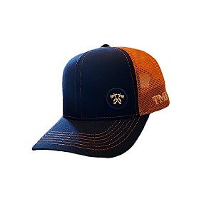 BONÉ TOMA HAWK AZUL C/LARANJA