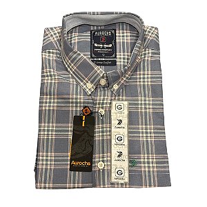 CAMISA AUROCHS XADREZ M/C  LILAS