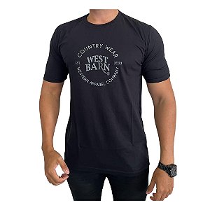 CAMISETA WEST BARN PTO LOGO GRAFITE