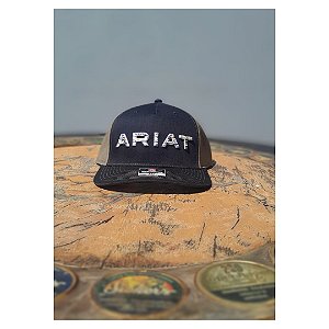 BONE ARIAT IMPORTADO PRETO LOGO TRIANGULAR