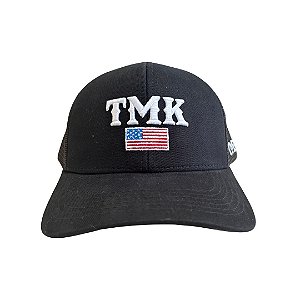 BONÉ TOMAHAWK PRETO LOGO BRANCA