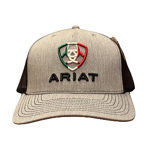 BONÉ ARIAT A300016506 CINZA C/ PRETO