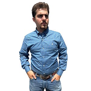 CAMISA M/L A W AZUL CLARO