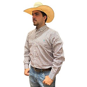 CAMISA M/L A W AZ/VM