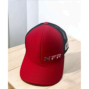 BONE NFR 509 PRETO/VERMELHO