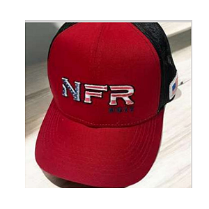 BONE NFR 553 PRETO/VERMELHO