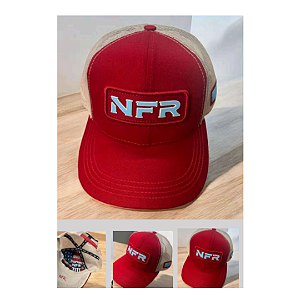 BONE NFR 573 BEGE/VERMELHO