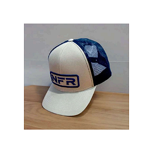 BONE NFR 483 MARROM/AZUL MARINHO