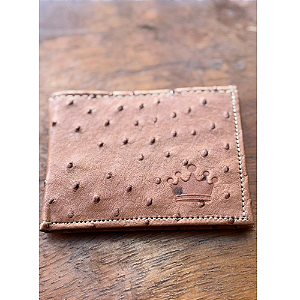 CARTEIRA COURO AVZ CONHAQUE COM PINTA