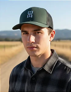 BONÉ BEX VERDE LOG PRATA