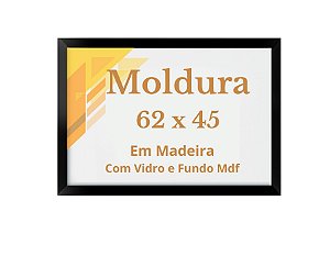 Quadro 45x62 Com Vidro Moldura Fosca Quebra Cabeça 62x45