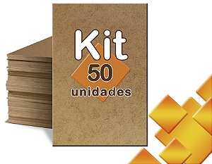 Placa Chapa Mdf Cru 20x28 A4 50 Und 3mm Adesivos Artesanato