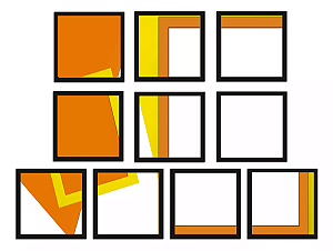 Kit Quadro 10x10 Moldura Madeira Fotos Com Vidro