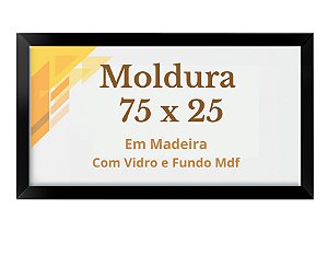 Moldura Quebra Cabeça 25x75 Grow 500 Pçs Quadro 75x25 Vidro
