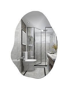 Espelho Decorativo Orgânico 50x34 Banheiro Lavabo Quarto