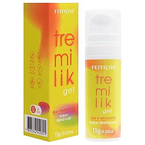 Lubrificante Íntimo lìquido Spray Eletrizante Aquece e Vibra Sabor Maracuja Tremilik - Feitiços 15g
