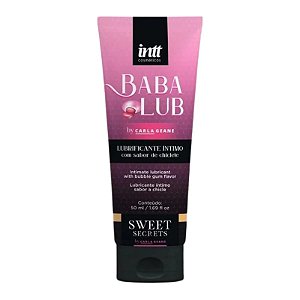 Lubrificante Íntimo Gel a Base de Água Baba Lub Beijável Sabor Chiclete - Intt 30ml