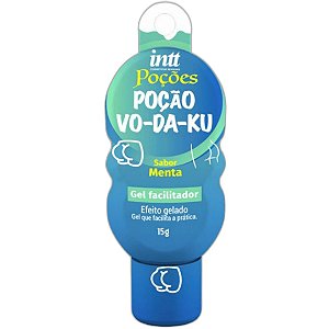 Gel Facilitador Efeito Gelado e Sabor Menta Poções Vo-Da-Ku - Intt15 g