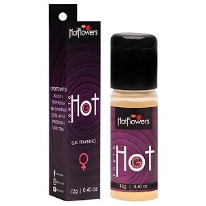 Gel Excitante Feminino Efeito Hot Ponto G - Hot Flowers 12g
