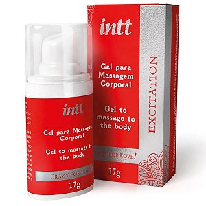 Excitation Crazy For Love Gel Excitante Feminino Efeito Hot Contrai e Pulsa - Intt 17g